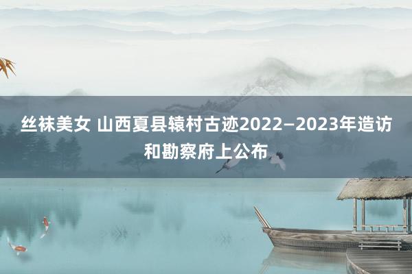 丝袜美女 山西夏县辕村古迹2022—2023年造访和勘察府上公布