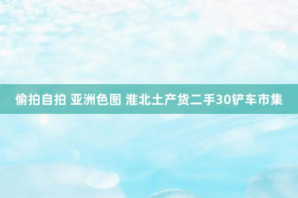 偷拍自拍 亚洲色图 淮北土产货二手30铲车市集